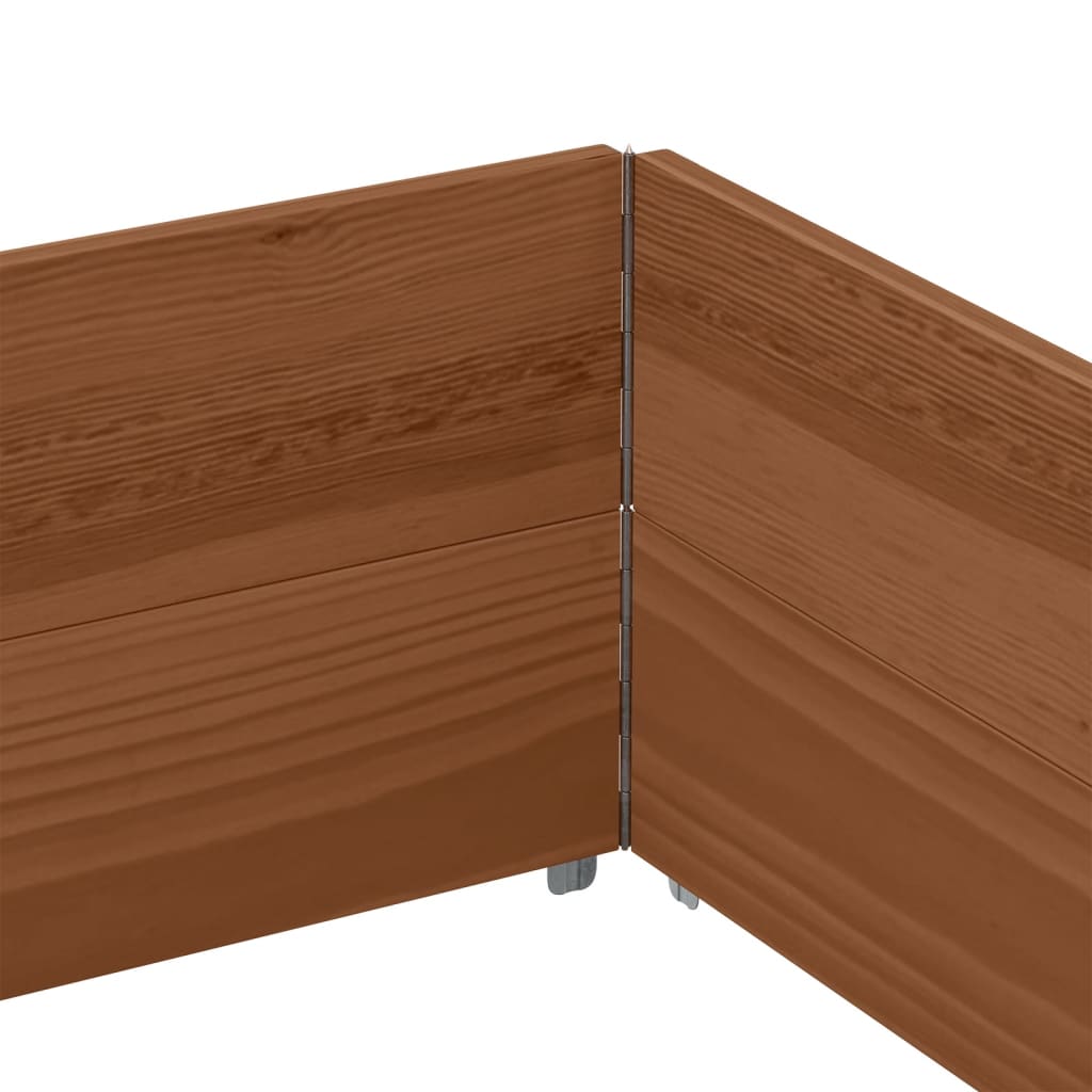 Paretali per Pallet 2pz Marroni 150x100cm Legno Massello Pino | homemem39