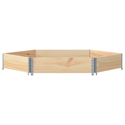 Fioriera Rialzata Esagonale 160x160cm Legno Massello di Pino - homemem39