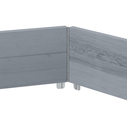 Fioriera Rialzata Esagonale Grigia 160x160cm Legno di Pino