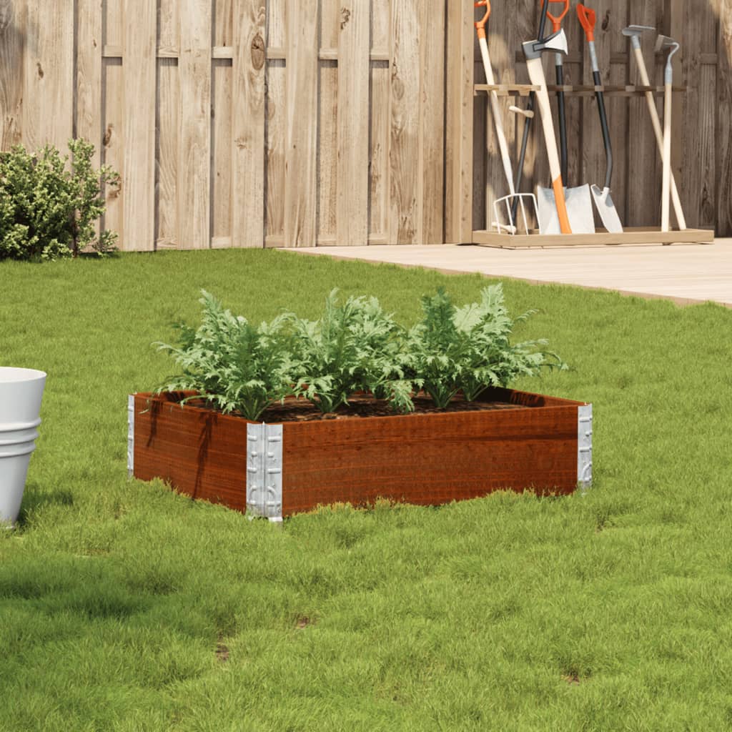 Fioriera da Giardino Marrone 80x60 cm Legno Massello di Pino | homemem39