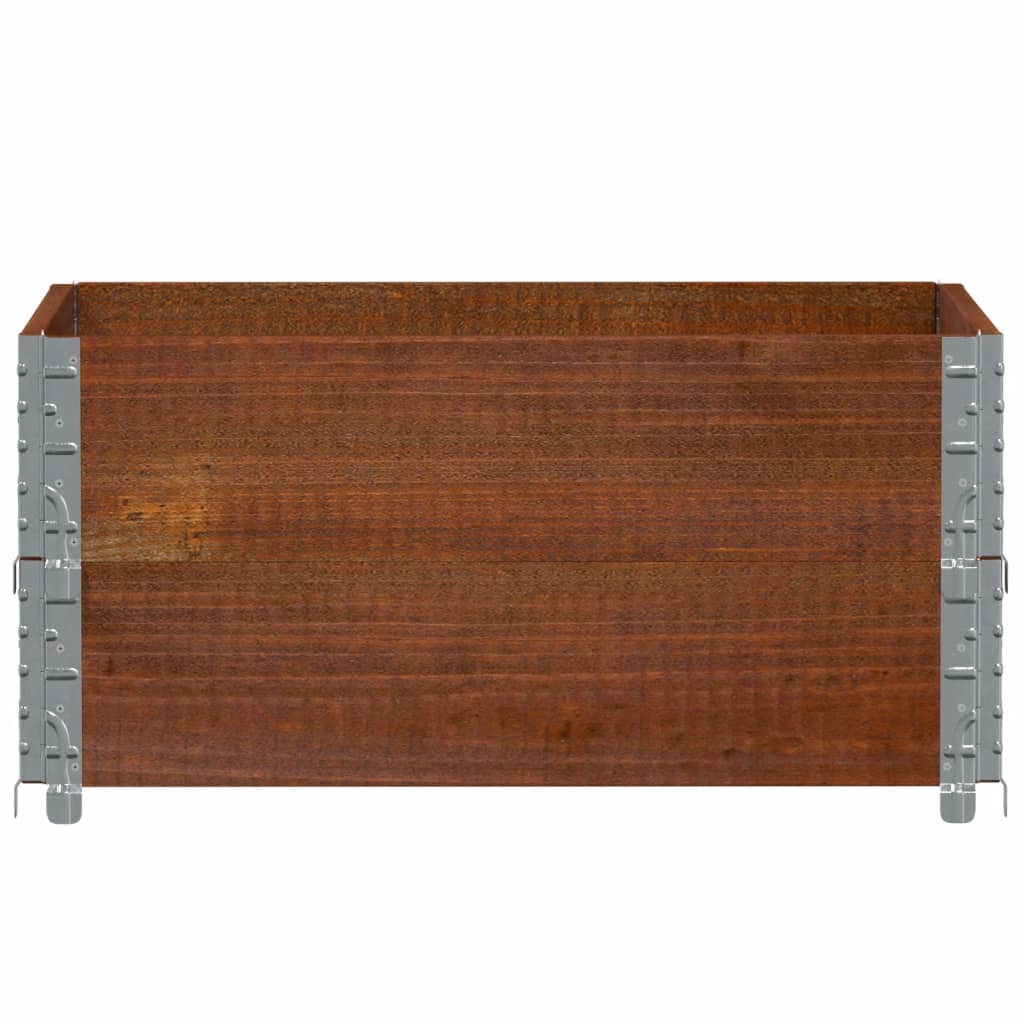 Fioriera da Giardino Marrone 80x60 cm Legno Massello di Pino