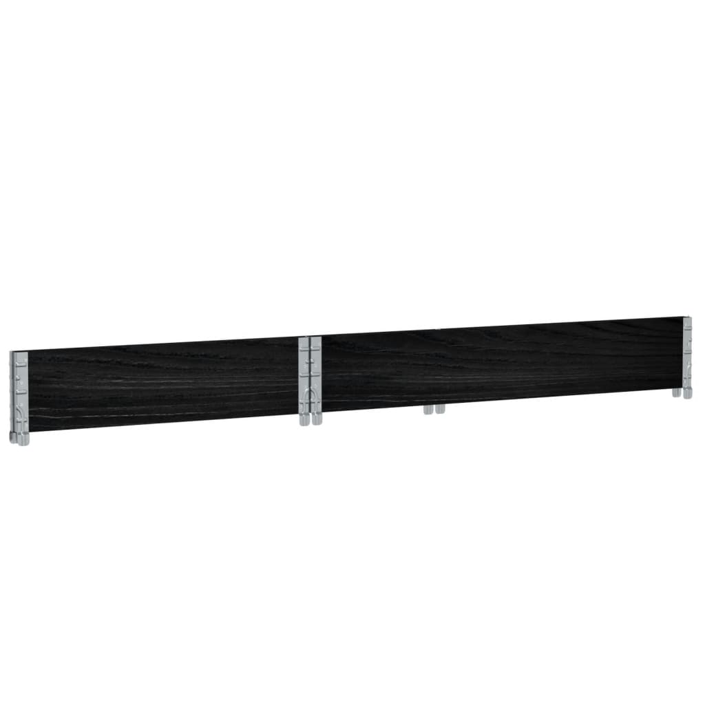 Fioriera da Giardino Nera 120x80 cm Legno Massello di Pino | homemem39