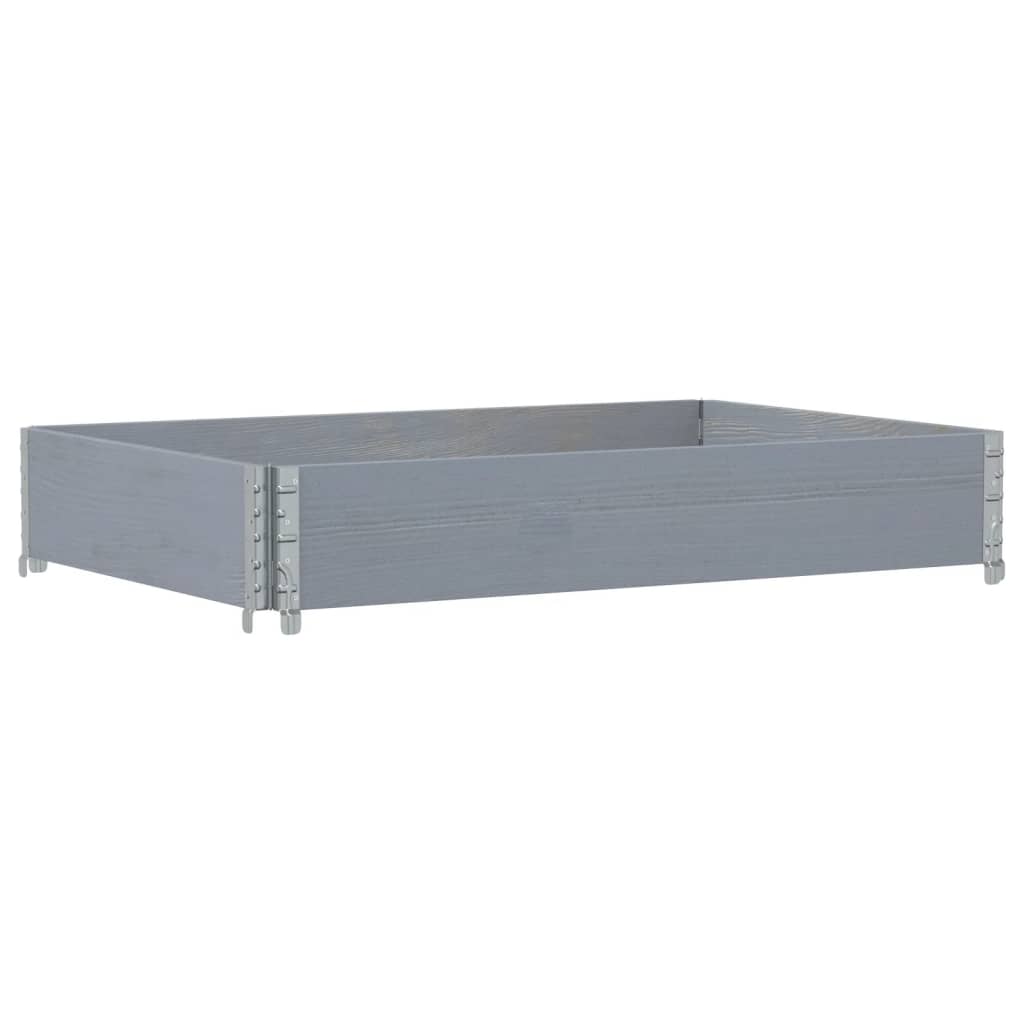 Fioriera da Giardino Grigia 120x80 cm Legno Massello di Pino | homemem39