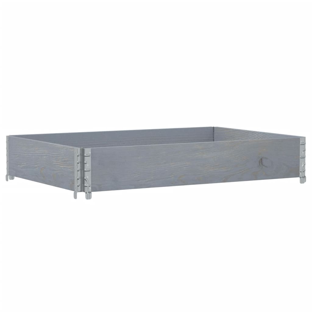 Fioriera da Giardino Grigia 120x80 cm Legno Massello di Pino | homemem39
