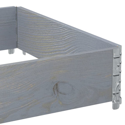Fioriera da Giardino Grigia 120x80 cm Legno Massello di Pino | homemem39