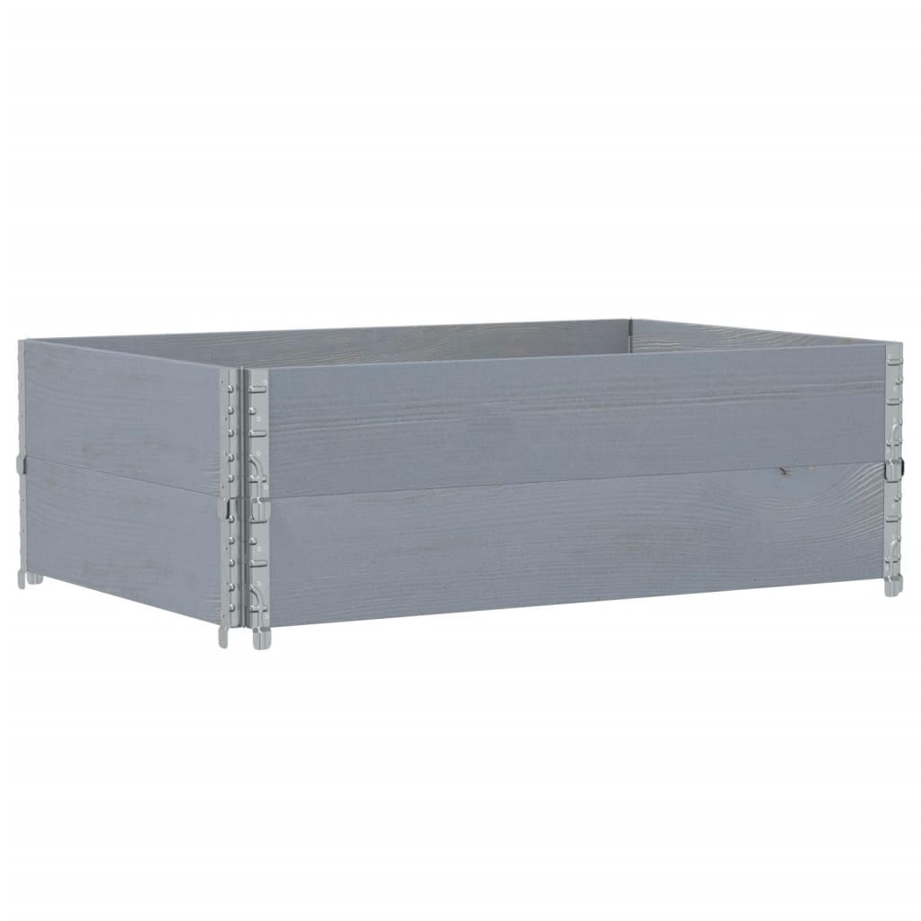 Fioriera da Giardino Grigia 120x80 cm Legno Massello di Pino | homemem39