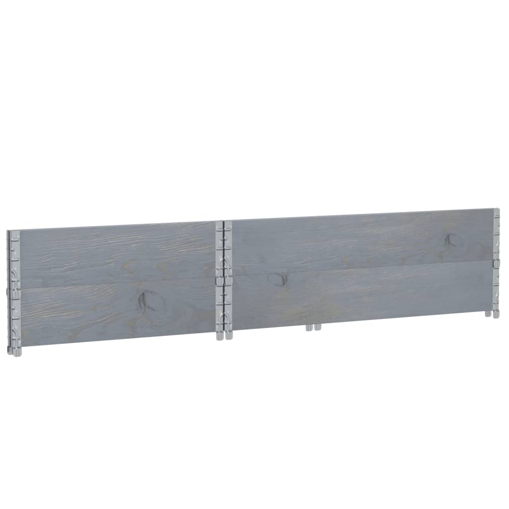 Fioriera da Giardino Grigia 120x80 cm Legno Massello di Pino | homemem39