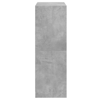 Credenza con Ante Grigio Cemento 68x37x109 cm Legno Multistrato - homemem39