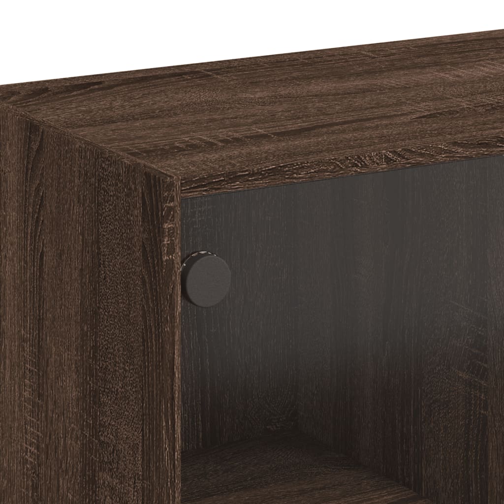 Credenza con Ante Rovere Marrone 68x37x109 cm Legno Multistrato