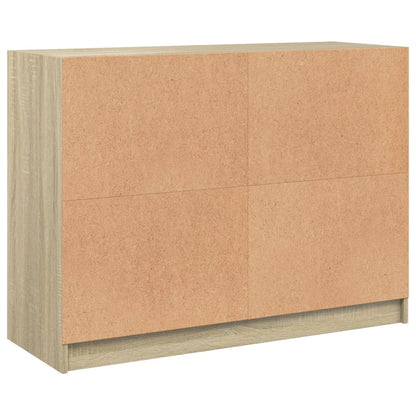 Credenza Rovere Sonoma 102x37x75,5 cm in Legno Multistrato