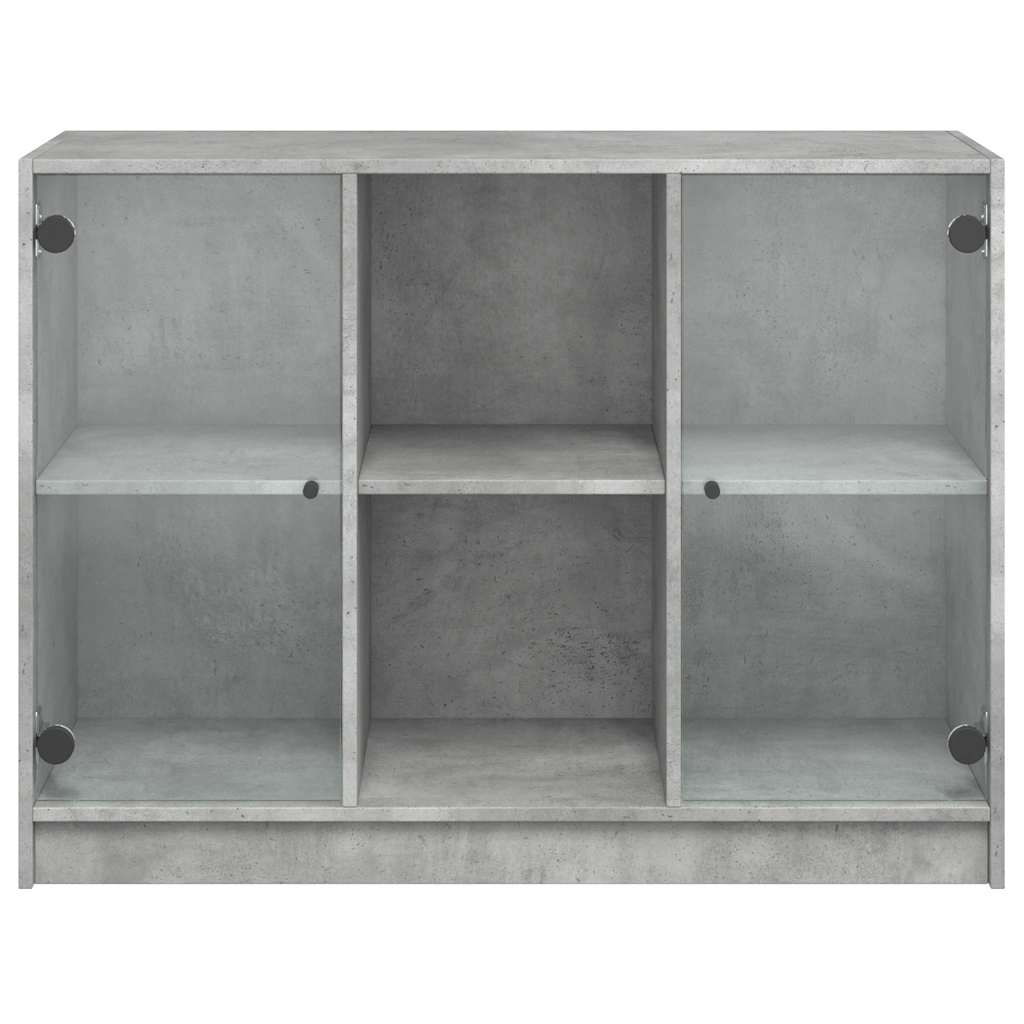 Credenza Grigio Cemento 102x37x75,5 cm in Legno Multistrato - homemem39