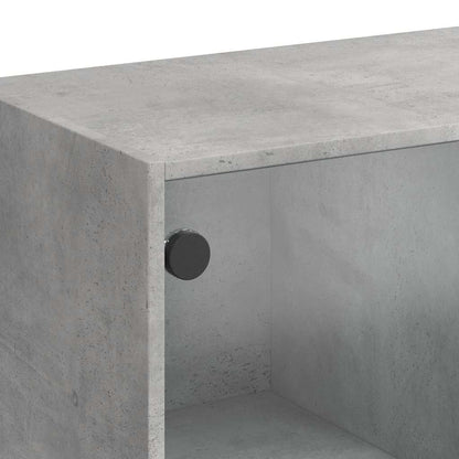 Credenza Grigio Cemento 102x37x75,5 cm in Legno Multistrato - homemem39