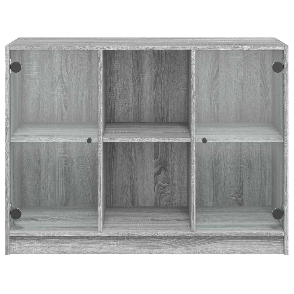 Credenza Grigio Sonoma 102x37x75,5 cm in Legno Multistrato - homemem39