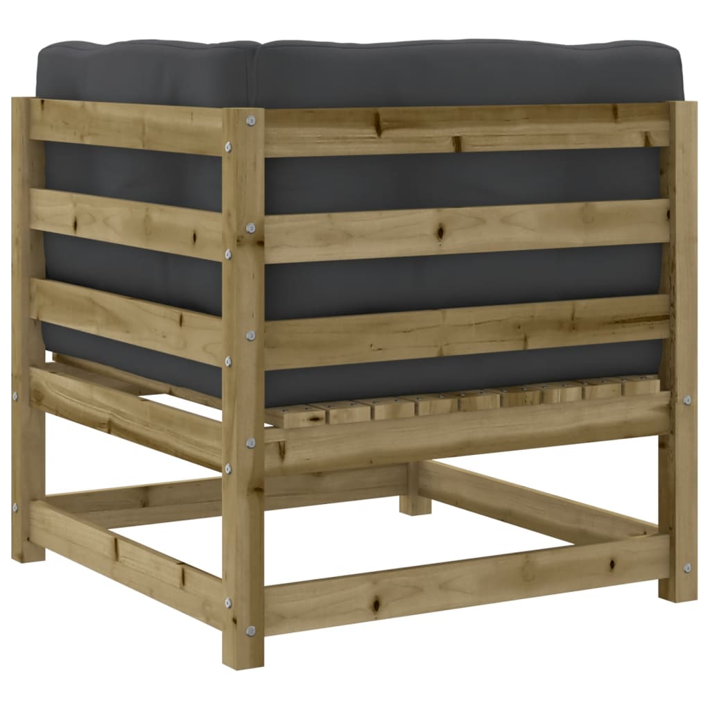 Set Divani da Giardino 8pz con Cuscini Legno Impregnato di Pino | homemem39