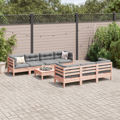 Set Divani da Giardino 8 pz con Cuscini Massello Abete Douglas | homemem39