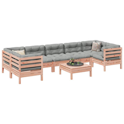 Set Divani da Giardino 8 pz con Cuscini Massello Abete Douglas | homemem39