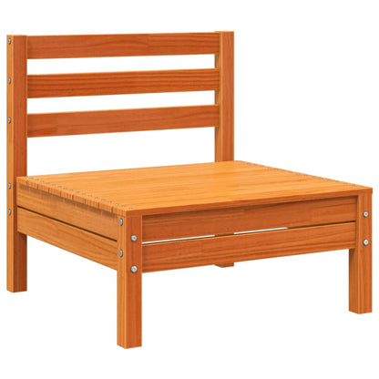 Set Divani Giardino 8 pz con Cuscini Marrone Cera Massello Pino | homemem39