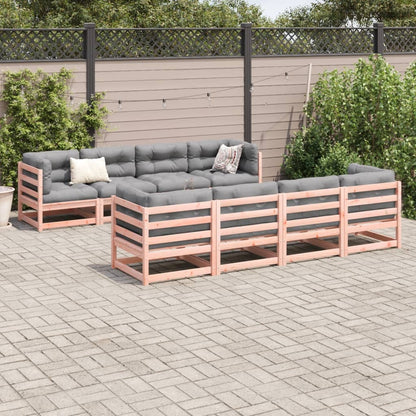 Set Divani da Giardino 9 pz in Legno Massello Abete Douglas | homemem39