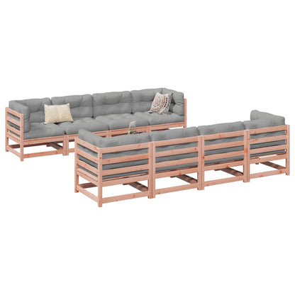 Set Divani da Giardino 9 pz in Legno Massello Abete Douglas | homemem39