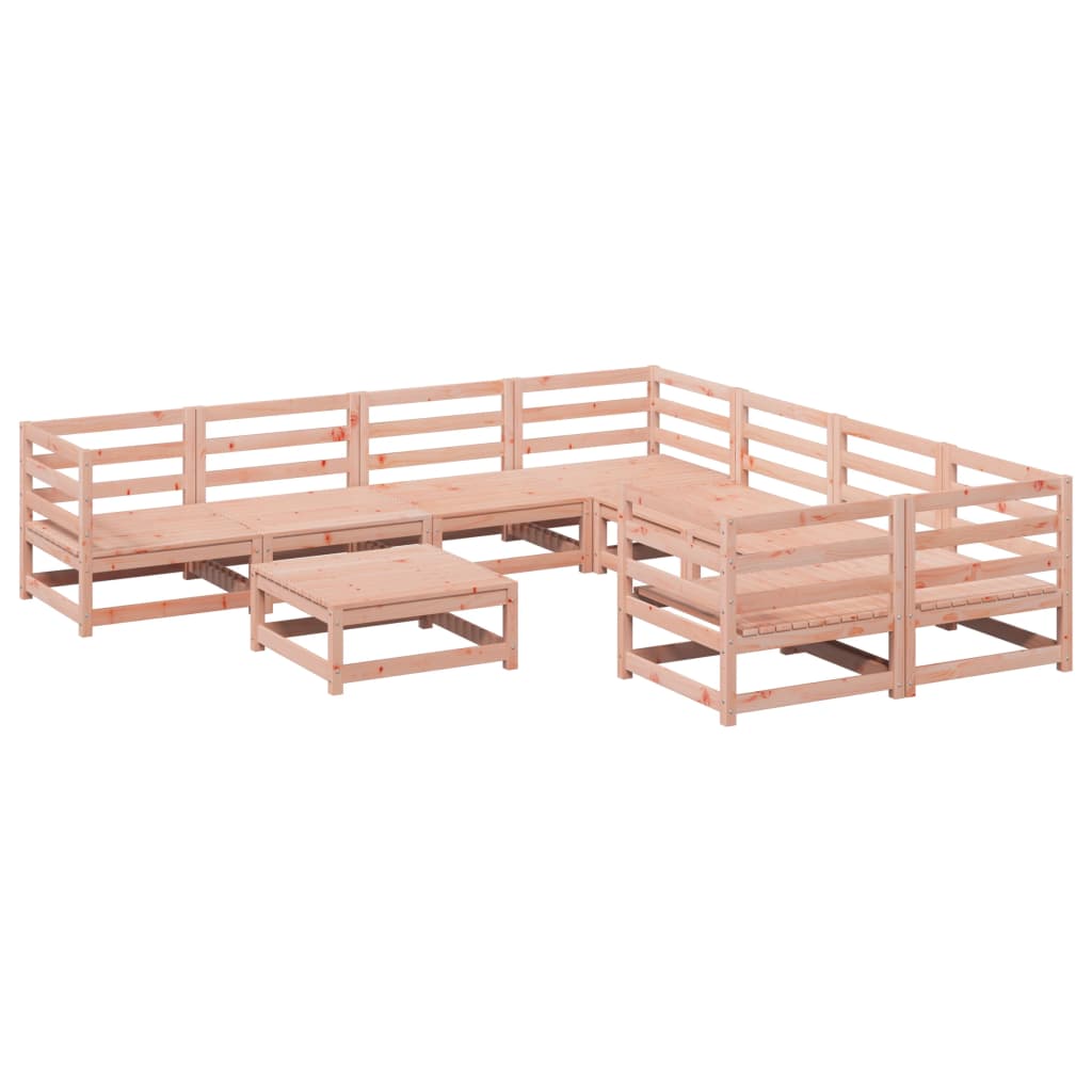 Set Divani da Giardino 9 pz in Legno Massello Abete Douglas | homemem39