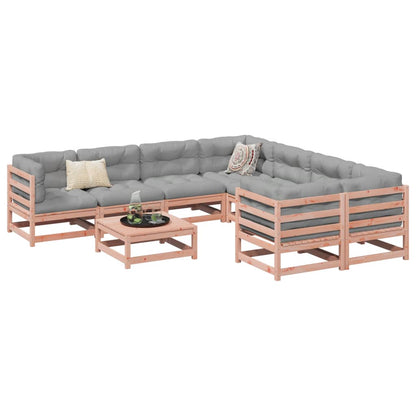 Set Divani da Giardino 9 pz in Legno Massello Abete Douglas | homemem39