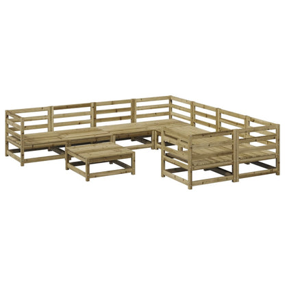 Set Divani da Giardino 9 pz in Legno Impregnato di Pino | homemem39