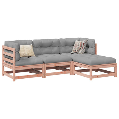 Set Divani da Giardino 4 pz in Legno Massello Abete Douglas | homemem39
