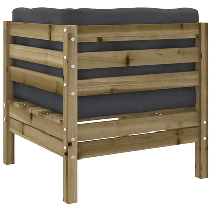 Set Divani da Giardino 4pz con Cuscini Legno Impregnato di Pino | homemem39