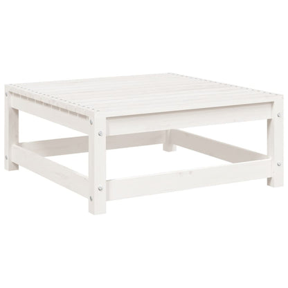 Set Salotto da Giardino 5 pz Bianco in Legno Massello di Pino