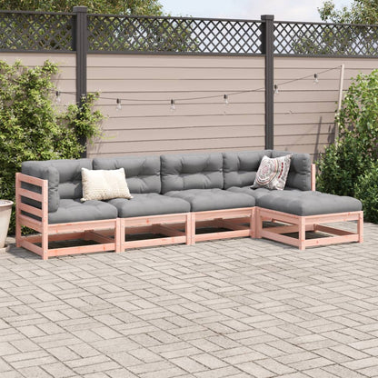 Set Divani da Giardino 5 pz in Legno Massello Abete Douglas | homemem39