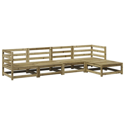 Set Divani da Giardino 5 pz in Legno Impregnato di Pino | homemem39
