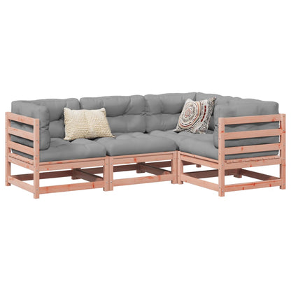 Set Divani da Giardino 4 pz in Legno Massello Abete Douglas | homemem39