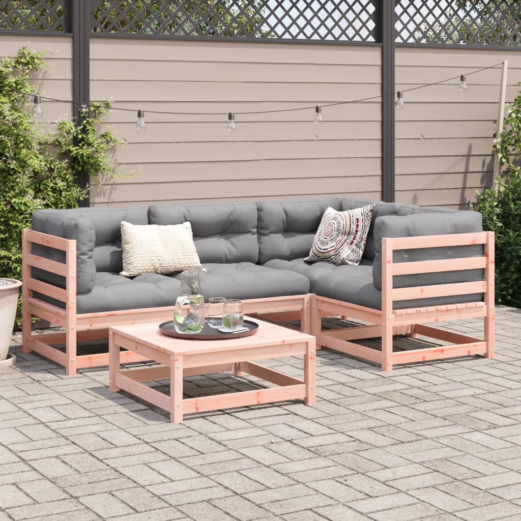 Set Divani da Giardino 5 pz in Legno Massello Abete Douglas | homemem39