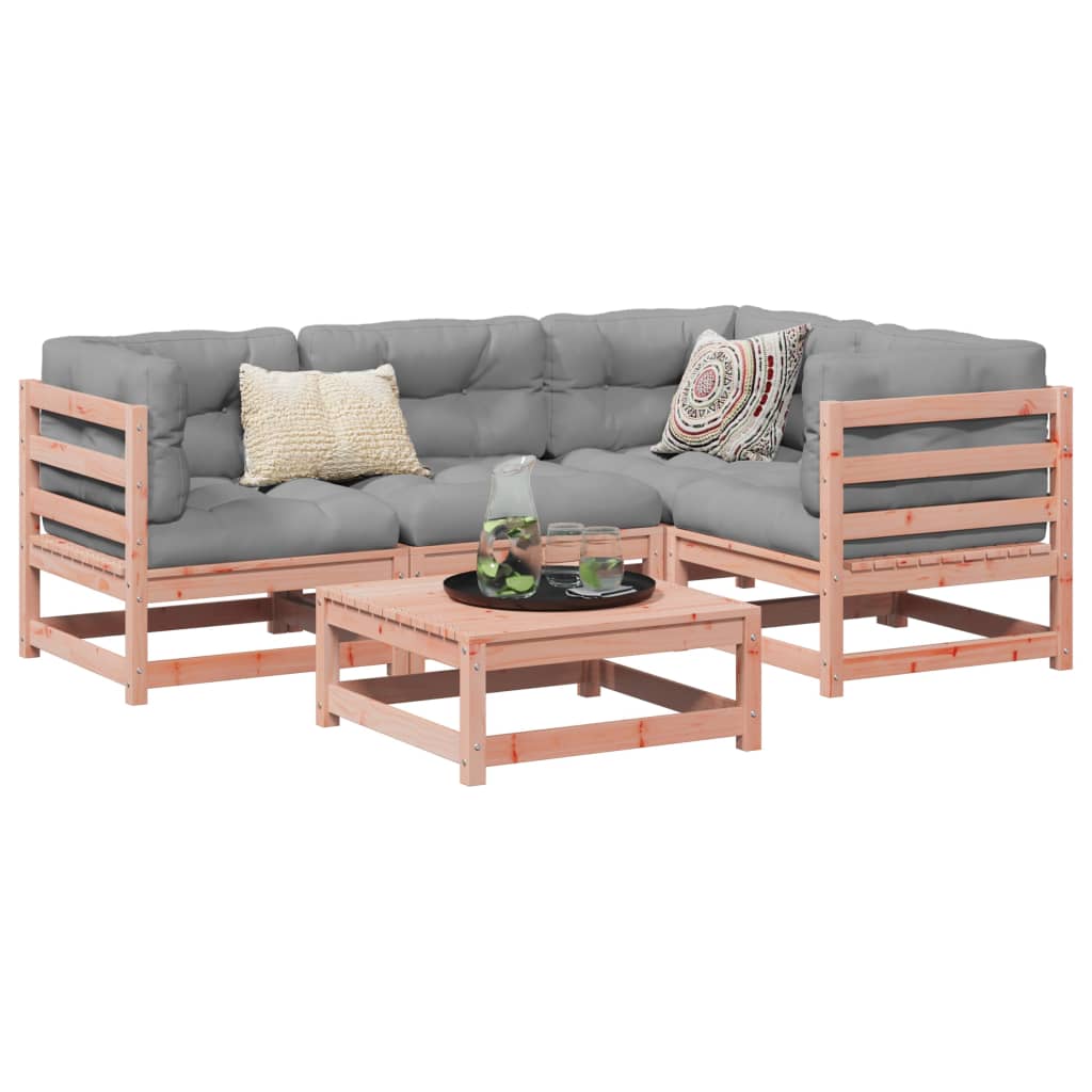 Set Divani da Giardino 5 pz in Legno Massello Abete Douglas | homemem39