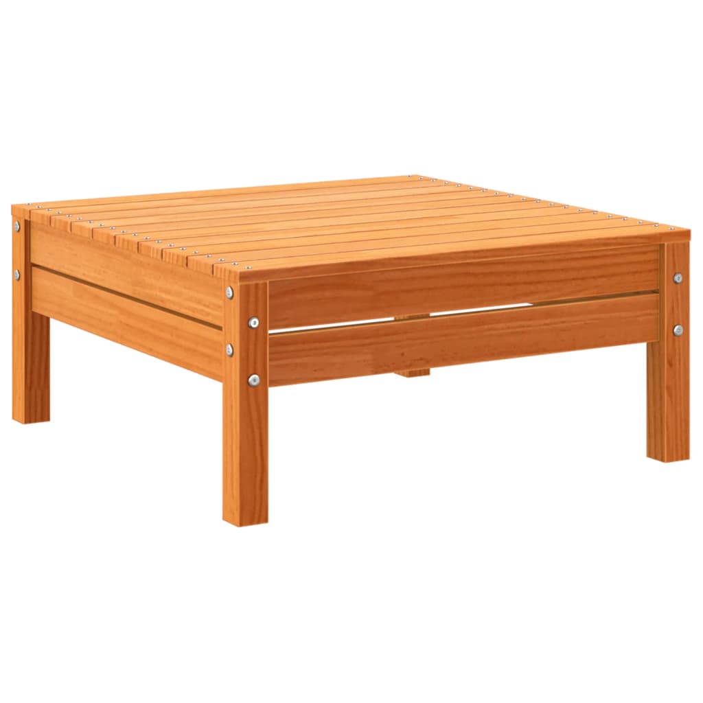 Set Divani Giardino 5pz con Cuscini Marrone Cera Massello Pino | homemem39