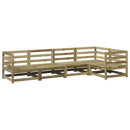 Set Divani da Giardino 5 pz in Legno Impregnato di Pino | homemem39