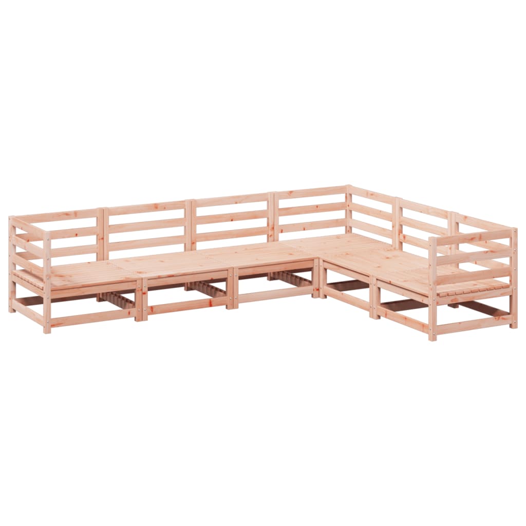 Set Divani da Giardino 6 pz in Legno Massello Abete Douglas | homemem39