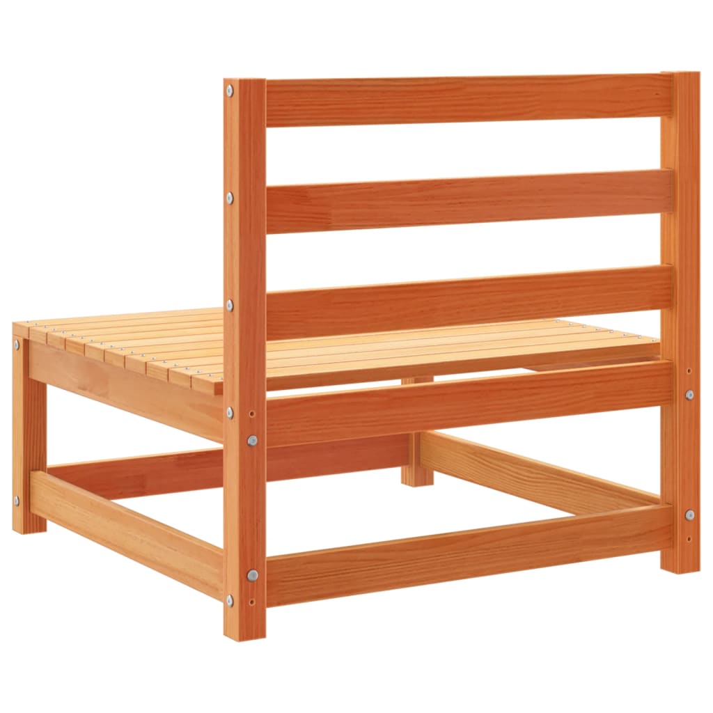 Set Divani da Giardino 11pz Marrone Cera Legno Massello di Pino | homemem39