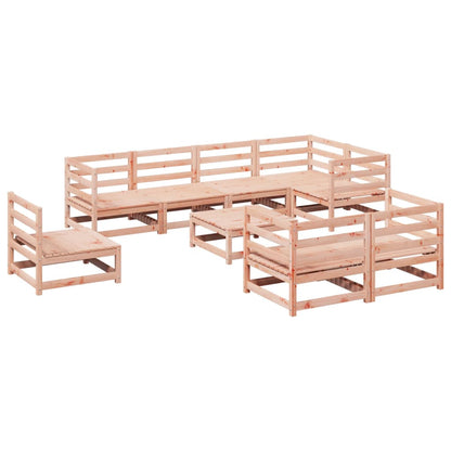 Set Divani da Giardino 9 pz in Legno Massello Abete Douglas | homemem39
