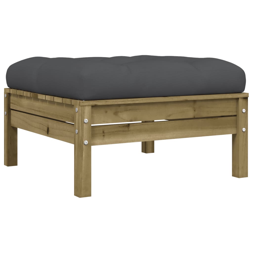 Set Divani da Giardino 6pz con Cuscini Legno Impregnato di Pino | homemem39