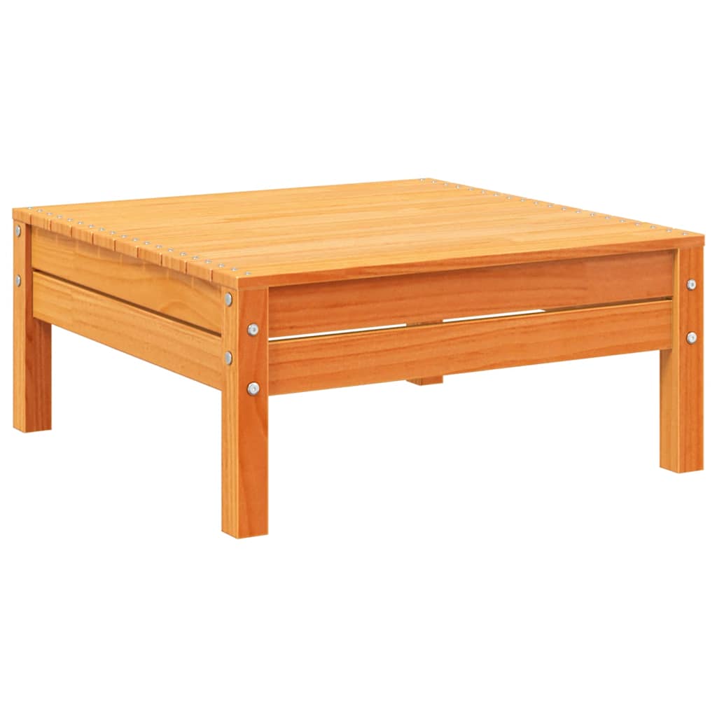 Set Divani Giardino 7 pz con Cuscini Marrone Cera Massello Pino | homemem39