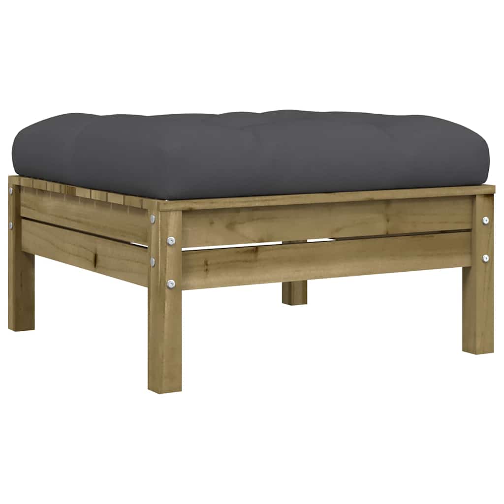 Set Divani da Giardino 7pz con Cuscini Legno Impregnato di Pino | homemem39