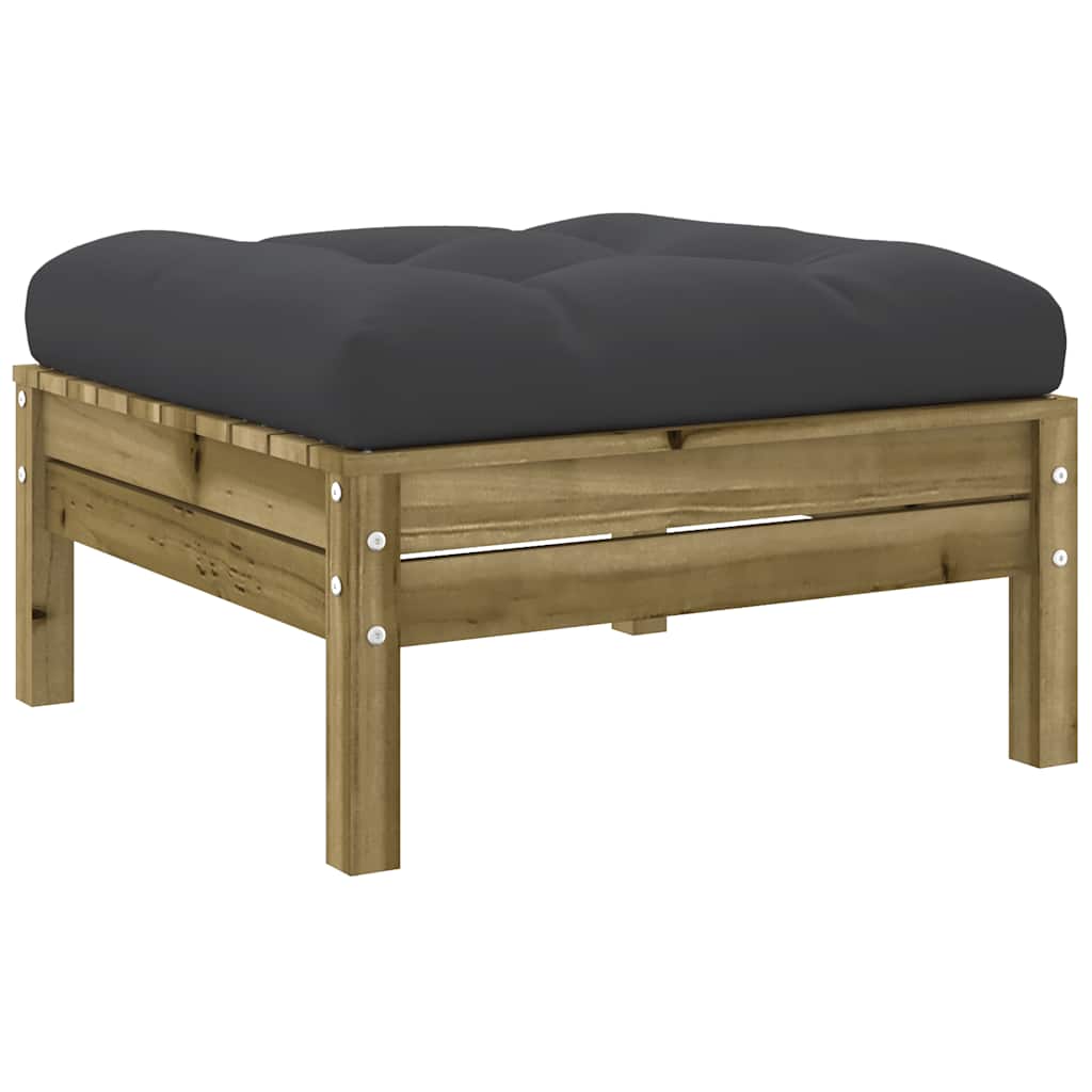 Set Divani da Giardino 7pz con Cuscini Legno Impregnato di Pino | homemem39