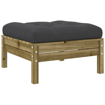 Set Divani da Giardino 7pz con Cuscini Legno Impregnato di Pino | homemem39