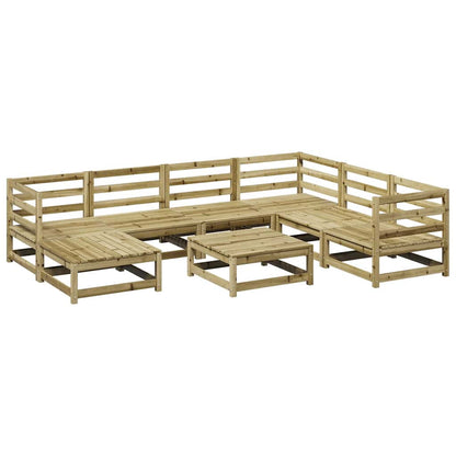Set Divani da Giardino 8 pz in Legno Impregnato di Pino | homemem39