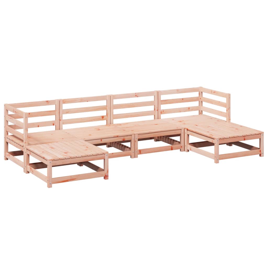 Set Divani da Giardino 6 pz in Legno Massello Abete Douglas | homemem39