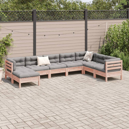 Set Divani da Giardino 8 pz con Cuscini Massello Abete Douglas | homemem39