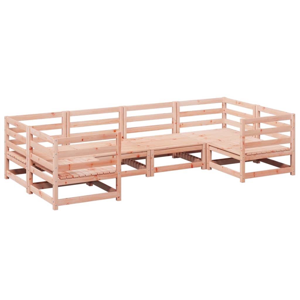 Set Divani da Giardino 6 pz in Legno Massello Abete Douglas | homemem39