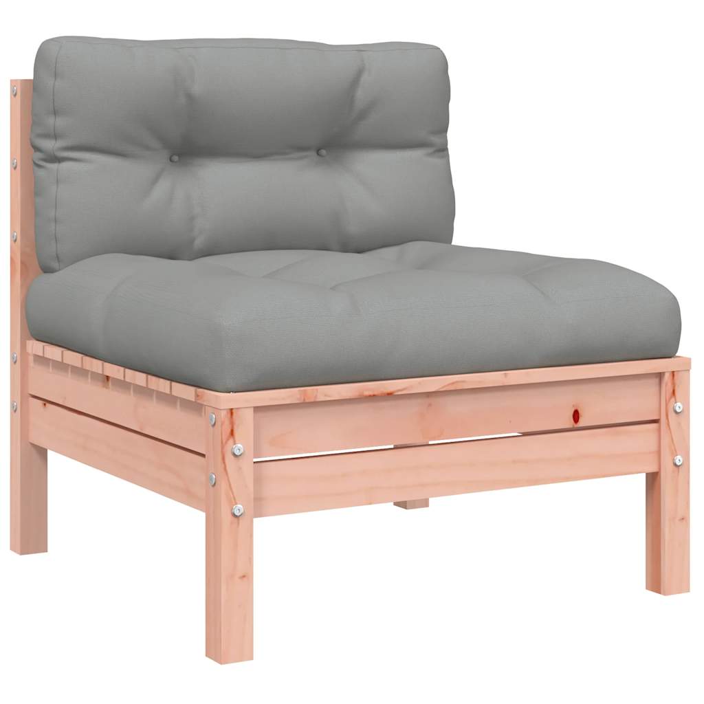 Set Divani Giardino 7 pz Cuscini Legno Massello Abete Douglas