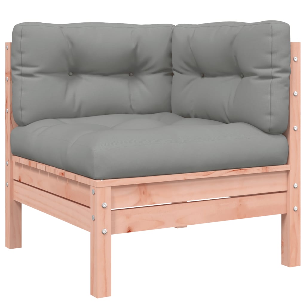 Set Divani Giardino 9 pz Cuscini Legno Massello Abete Douglas | homemem39